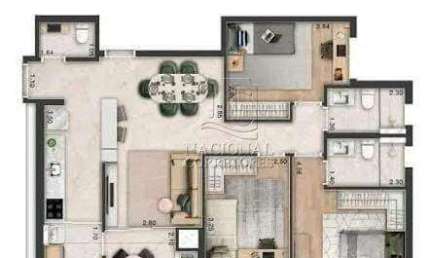 Apartamento à venda, 3 quartos, 3 suítes, 2 vagas, Centro - São Caetano do Sul/SP