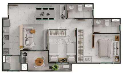 Apartamento à venda, 3 quartos, 1 suíte, 2 vagas, Parque das Nações - Santo André/SP