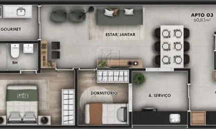 Cobertura Sem Condomínio à venda, 2 quartos, 1 suíte, 1 vaga, Jardim Bela Vista - Santo André/SP