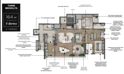 Apartamento com 4 quartos à venda na Rua Michigan, 913, Cidade Monções, São Paulo