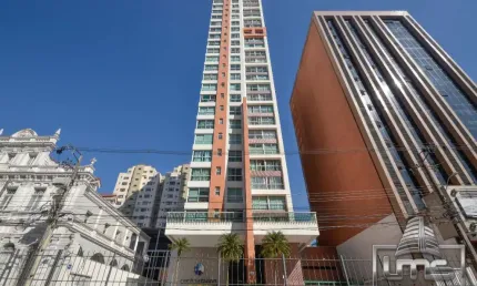 Studio mobiliado no Centro de Curitiba - Condomínio muito bem localizado.