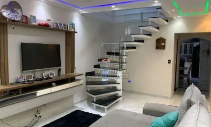 Sobrado à venda, 190 m² por r$ 553.000,00 - jardim primavera - mauá/sp