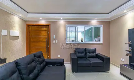 Sobrado com 3 dormitórios à venda, 257 m² por r$ 630.000,00 - parque joão ramalho - santo andré/sp