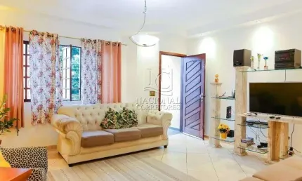 Sobrado com 3 dormitórios sendo uma suíte, 4 vagas, à venda, 150 m² por R$ 650.000 - Parque João Ramalho - Santo André/SP