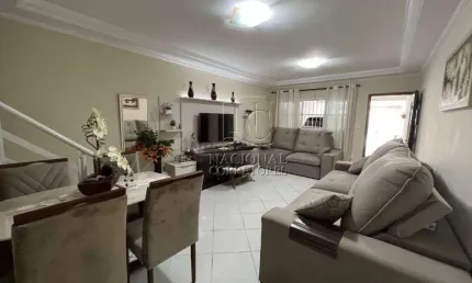 Sobrado com 3 dormitórios à venda, 150 m² por r$ 870.000,00 - vila camilópolis - santo andré/sp