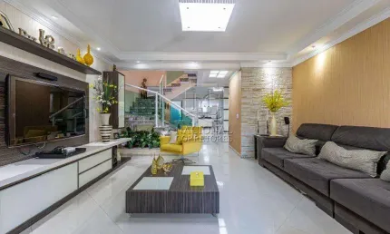 Sobrado com 3 dormitórios à venda, 298 m² por R$ 1.780.000,00 - Vila Assunção - Santo André/SP
