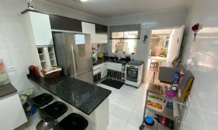 Sobrado com 3 dormitórios à venda, 110 m² - vila linda - santo andré/sp