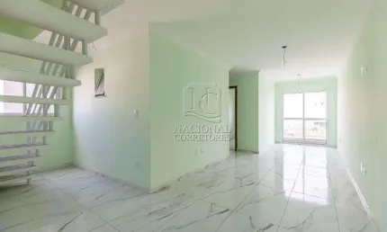 Cobertura com 3 dormitórios à venda, 120 m² por r$ 700.000,00 - vila humaitá - santo andré/sp