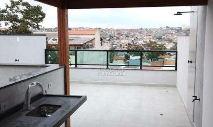 Apartamento Cobertura N°5 sem condomínio e COM ELEVADOR, 53,57 M2 de área útil no Jardim das Maravilhas em Santo André -SP.