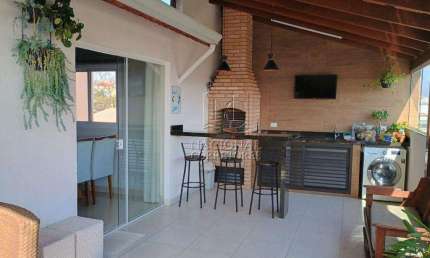 Cobertura com 3 dormitórios à venda, 130 m² por R$ 820.000,00 - Parque das Nações - Santo André/SP