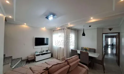 Cobertura com 3 dormitórios à venda, 168 m² - santa maria - santo andré/sp