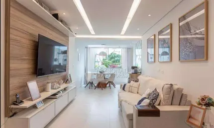 Cobertura com 3 dormitórios à venda, 224 m² - jardim bela vista - santo andré/sp
