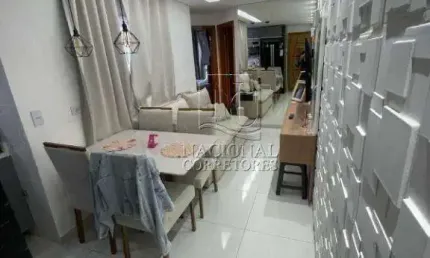Cobertura com 2 dormitórios à venda, 80 m² por r$ 404.000,00 - vila vitória - santo andré/sp