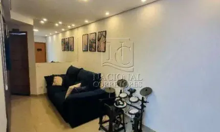 Cobertura com 2 dormitórios à venda, 76 m² por r$ 420.000,00 - jardim utinga - santo andré/sp