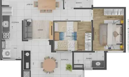 Apartamento à venda, 2 quartos, 1 suíte, 1 vaga, campestre - santo andré/sp