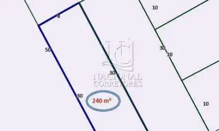 Terreno plano de 240m² à venda no santa maria – excelente localização! apenas venda