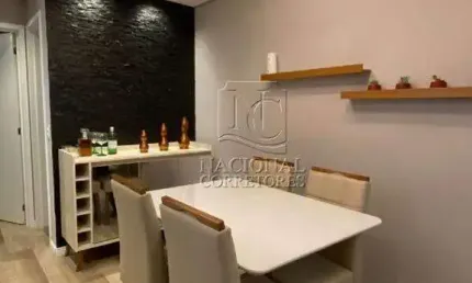 Apartamento com 59m², 2 dormitórios, com sacada gourmet – bangu, santo andré