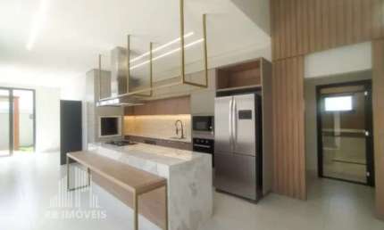 RR0084D LINDA CASA MODERNA A VENDA 172m² - CONDOMÍNIO ENGENHO VELHO - OPORTUNIDADE - 3 Dorms 4 Vagas - Nova Odessa, SP - Ótima Localização
