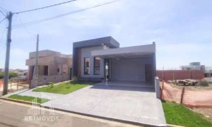 RR0084 LINDA CASA MODERNA A VENDA 172m² - CONDOMÍNIO ENGENHO VELHO - OPORTUNIDADE - 3 Dorms 4 Vagas - Nova Odessa, SP - Ótima Localização