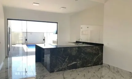 RRCOD0050 LINDA CASA MODERNA A VENDA 184m² - JARDIM RECANTO DAS ÁGUAS - OPORTUNIDADE - 3 Dorms 4 Vagas - Nova Odessa, SP - Ótima Localização