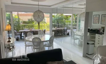 Rr8244 apartamento mobiliado 200m² condomínio boulevard tamboré - oportunidade - 3 dorms 3 vagas - santana de parnaíba, sp - ótima localização