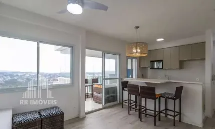 Rr6946 apartamento mobiliado 48m² condomínio acqua park - oportunidade - 1 dorm 1 vaga - barueri sp - ótima localização - green valley - alphaville