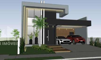 RR0168 LINDA CASA MODERNA A VENDA 190m² - CONDOMÍNIO ENGENHO VELHO - OPORTUNIDADE - 2 Suítes 4 Vagas - Nova Odessa, SP - Ótima Localização