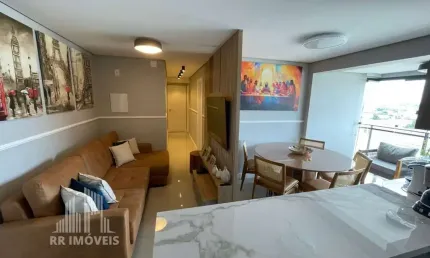 Rr7408 apartamento mobiliado 87m² condomínio aruanã 601 - oportunidade - 3 suítes 2 vagas - barueri, sp - ótima localização - próximo de alphaville