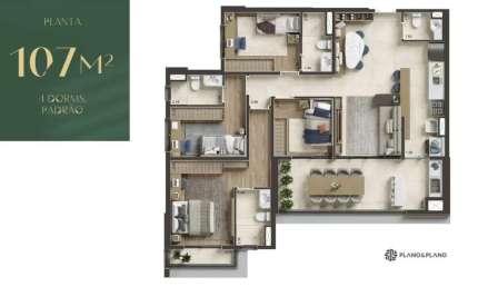 RR7913 Apartamento 107m² CONDOMÍNIO NID ALPHAVILLE - OPORTUNIDADE - 4 Dorms 2 Vagas - Barueri, SP - Ótima Localização - ALAMEDA ARAGUAIA