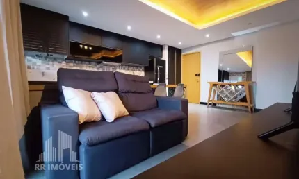 Rr7903 studio mobiliado 50m² condomínio novare - oportunidade - 1 dorm 1 vaga - barueri sp - ótima localização - av. omega - prox alphaville