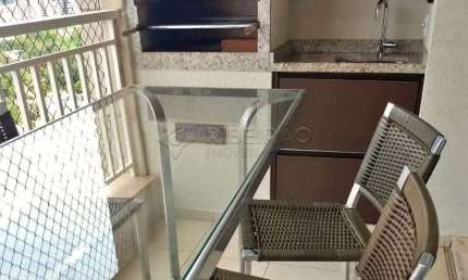 Apartamento no bairro Jd. Botânico,  03 dormitórios com armários planejedos sendo 02 suites, ar condicionado, varanda gourmet.