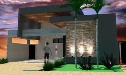 Casa térrea em condomínio  no Bairro Terras de Florença com  03 suítes  com armários planejados,varanda gourmet com churrasqueira.