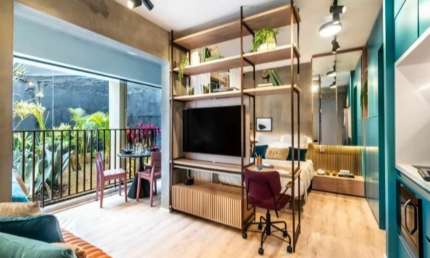 Apartamento a venda 36m² 01 dormitórios 01 banheiros ( NR) Pinheiros Contemporâneo Jardins