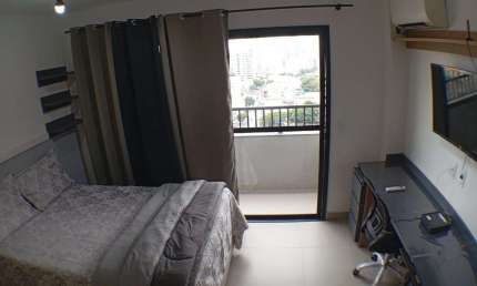 Apartamento Studio Mobiliado | 25m² | Andar Alto com Vista