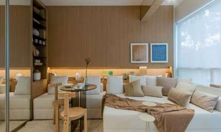 Studio no Condomínio Bourbon Smart Style na Água Branca com 26m² 1 dormitório 1 banheiro