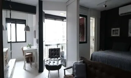 Apartamento no  condomínio stare moema no campos elíseos com 38m² 1 dormitório 1 banheiro
