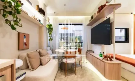 Apartamento à venda na vila olímpia, são paulo-sp: 1 quarto e 25m² de área!