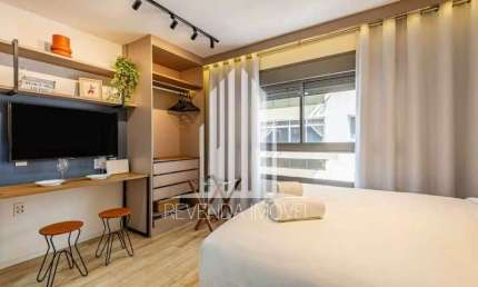 Apartamento à venda no Paraíso no Condomínio Athos, Paraíso - São Paulo 1 quarto, 1 banheiro, 21m² em São Paulo-SP!
