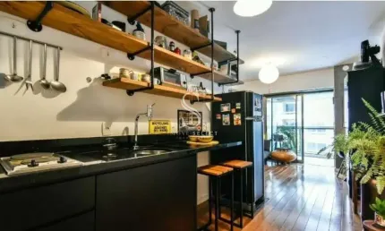 Condomínio setin downtown república, studio de 29m² com 1 suíte e varanda.
