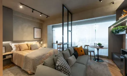 Modo pompéia studio residencial de 31m²  com 1 dormitório ( 1 suíte ) á venda na região de pinheiros