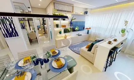 Condomínio side sacomã  apartamento de 44m²   possui 2 dormitórios  ( 2 suítes ) á venda no ipiranga