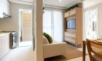 Apartamento de 35m² com dois dormitorios e um banheiro em barra funda condomínio edifício flow local
