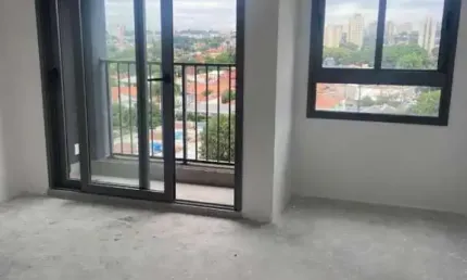 Condominio Square Garden no Campo Belo, Studio de 25m² com 1 dormitório, terraço, sem vaga.