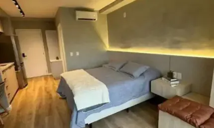 Condomínio co. next liberdade, studio residencial de 22m² com 1 dormitório, sem vaga.
