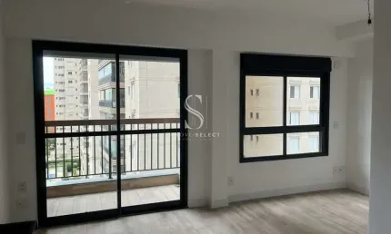 Condominio uwin brooklin, studio residencial de 32m² com 1 dormitório, sem vaga.
