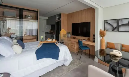 Condominio mairinque 70 na vila clementino, studio residencial 26m² com 1 dormitório, sem vaga.
