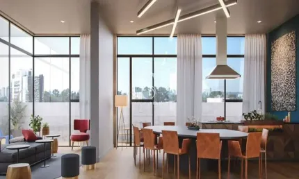 Condominio Harmonia da Vila na Vila Madalena, Conjunto Comercial de 44m² com 1 banheiro, sem vaga.