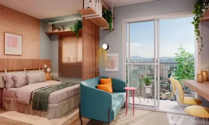 Condomínio viva benx cada do ator na vila olímpia, studio de 24m² sem vaga.