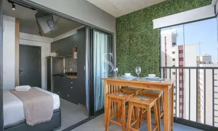 Edificio vn ueno, bela vista - apartamento de 21m² com 1 dormitório, 1 banheiro, não possui vaga,  á