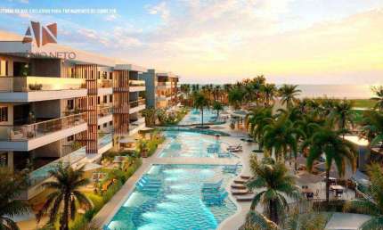 Apartamento com 1 dormitório à venda, 29 m² por R$ 398.000,00 - Porto das Dunas - Fortaleza/CE